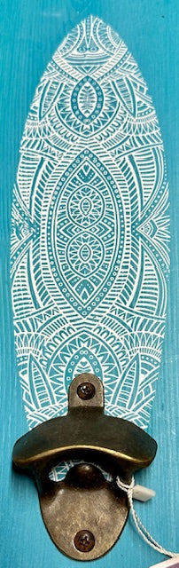 Décapsuleur mural bleu Poisson - La petite baigneuse