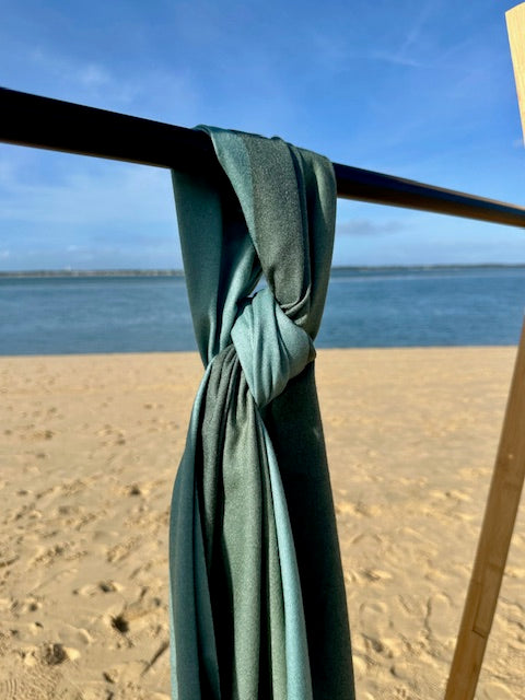 Étole 100% cachemire Vert d’eau Tie &  Dye - Thaïlande