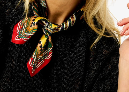 Mini foulard Pony noir - Wild