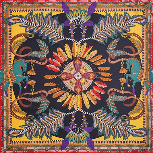 Mini foulard Pony noir - Wild