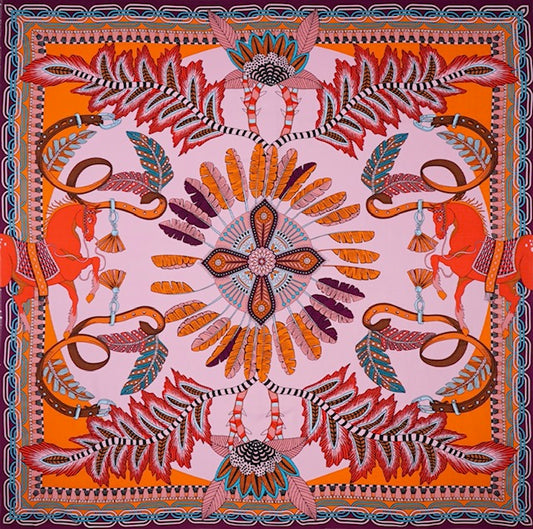 Étole  Pony rose - Wild