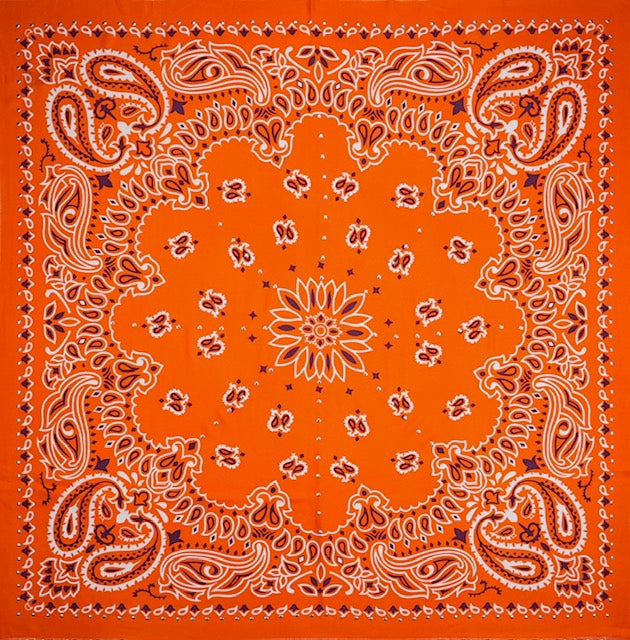 Foulard Paisley Orange éclatant - Wild
