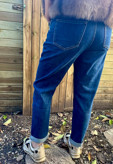 Jean Boyfriend Dénim foncé - R.Display