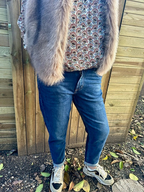 Jean Boyfriend Dénim foncé - R.Display