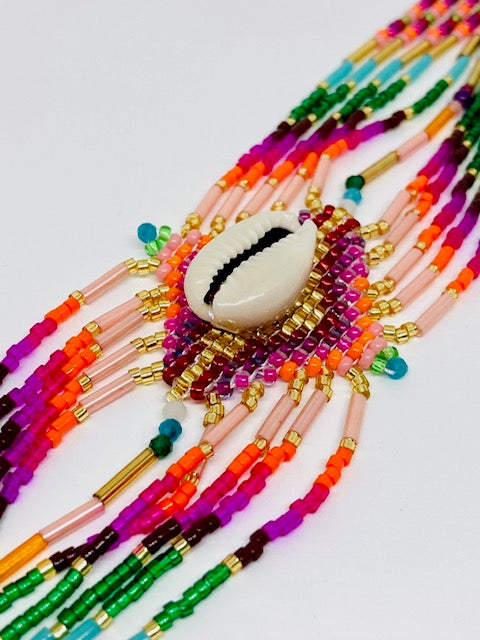 Manchette perlée fuschia - Hipanema