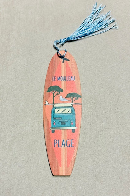 Marque page Surf rouge - Le Moulleau
