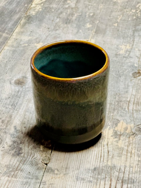 Mug artisanal en céramique  - Dégradé de vert