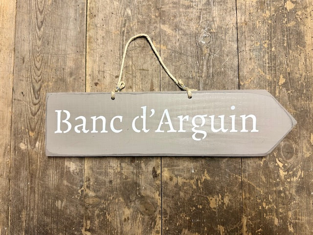 Panneau artisanal «Banc d’Arguin» - taupe