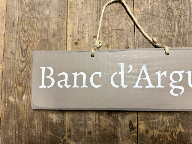 Panneau artisanal «Banc d’Arguin» - taupe