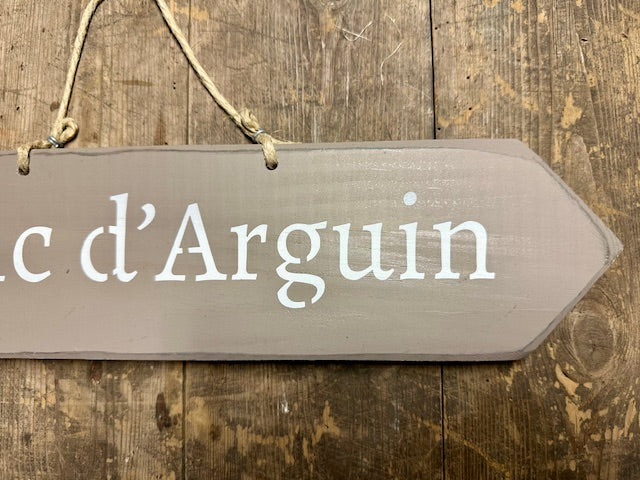 Panneau artisanal «Banc d’Arguin» - taupe