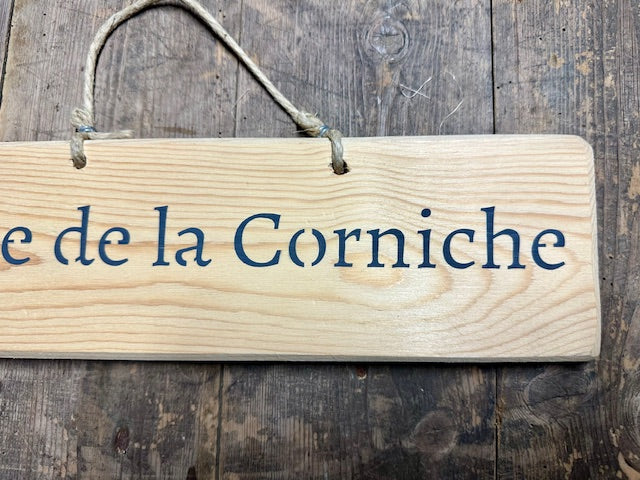 Planneau artisanal «Plage de la Corniche» - Bois Naturel