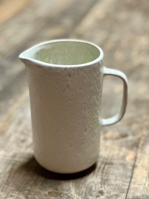 Pichet blanc en céramique - Collection Bohème