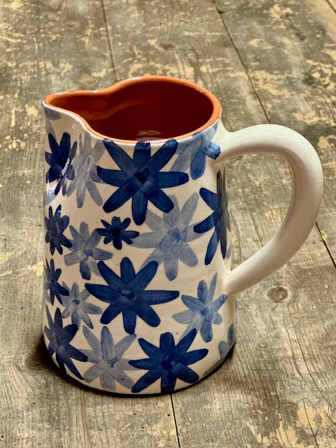Pichet artisanal  Fleurs Bleues - Casa Cubista