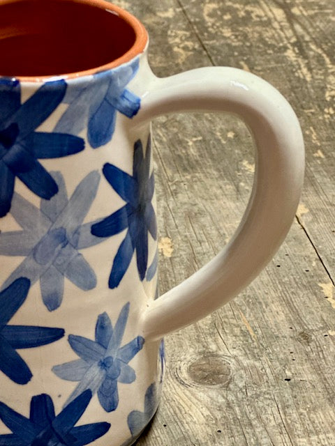Pichet artisanal  Fleurs Bleues - Casa Cubista