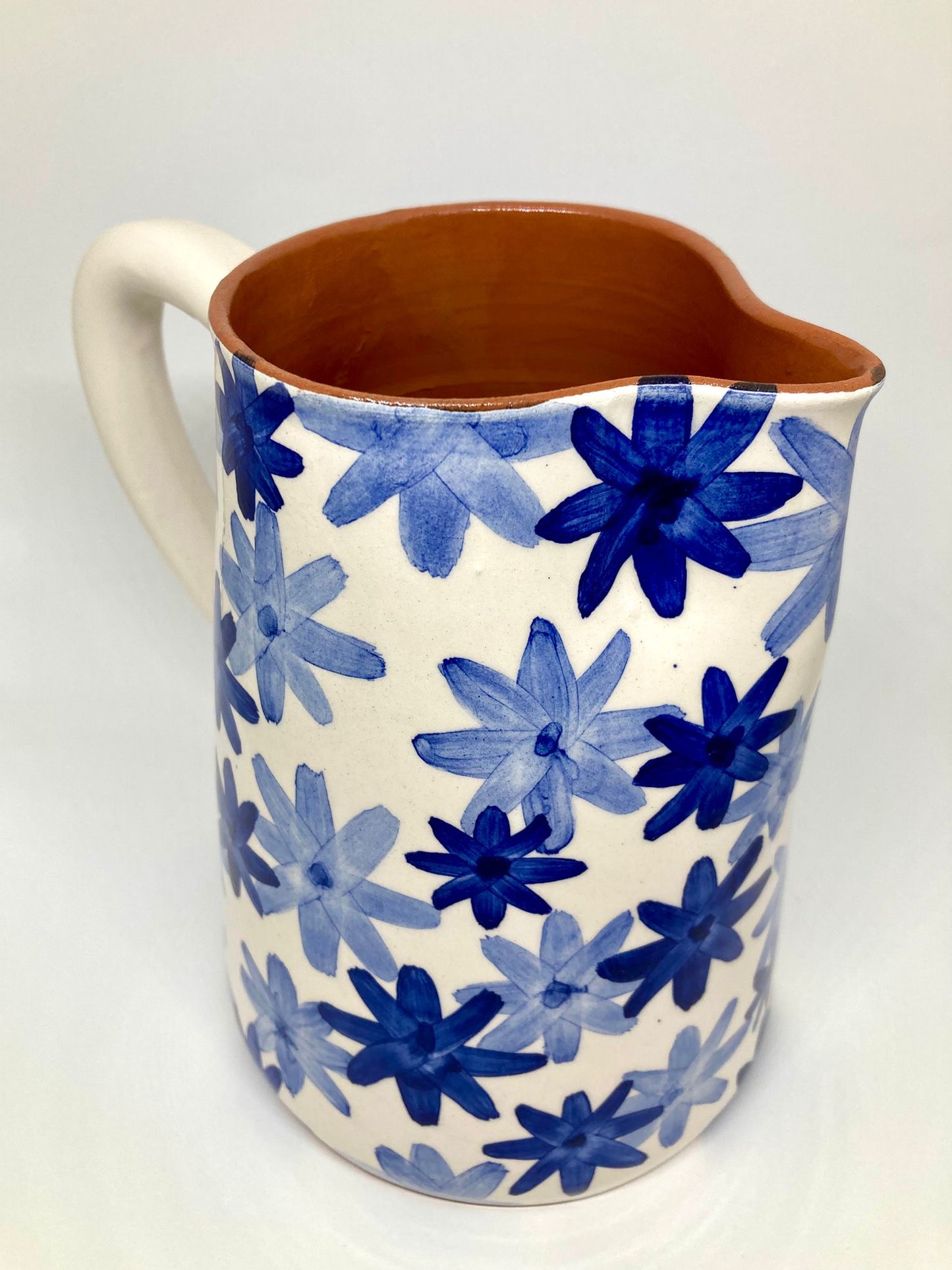 Pichet artisanal  Fleurs Bleues - Casa Cubista