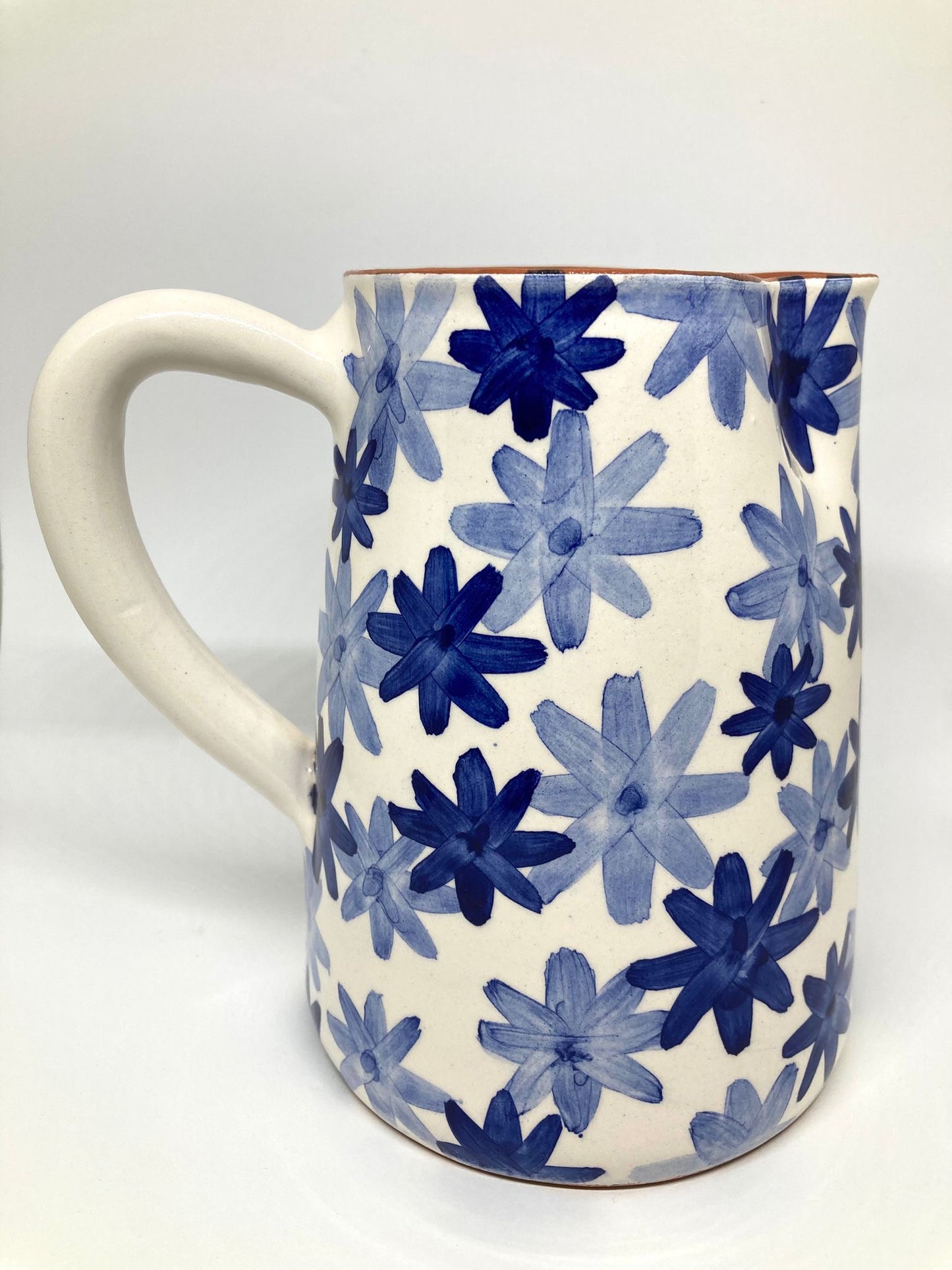 Pichet artisanal  Fleurs Bleues - Casa Cubista