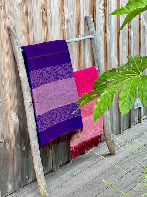 Plaid en coton tissé à la main - Essaouira