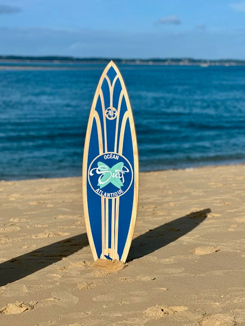 Planche de Surf Déco illustrée - Océan Atlantique T L