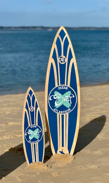 Planche de Surf Déco illustrée - Océan Atlantique T L