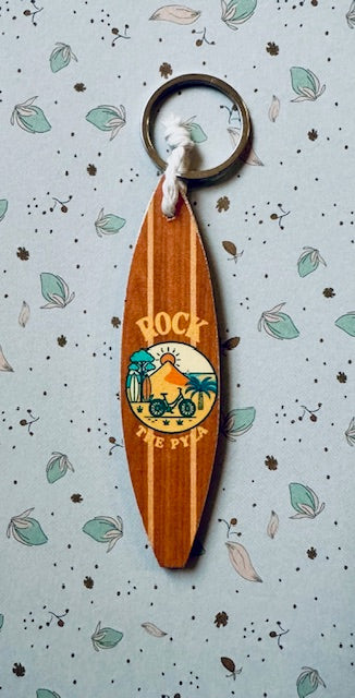 Porte-clefs Surf Rock The Pyla - Couleur Bois