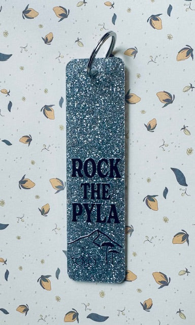 Porte-clefs Gris pailleté - Rock The Pyla