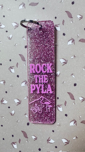 Porte-clefs Rose pailleté - Rock The Pyla