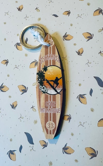 Porte clefs Surf - Biscarosse Côte Atlantique