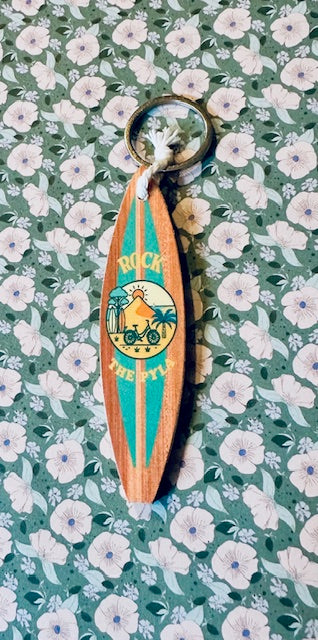 Porte-clefs  Surf Rock The Pyla - Couleur Lagon