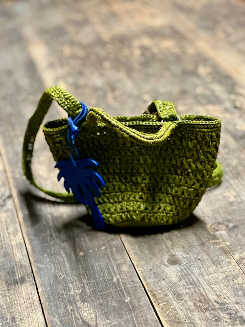 Mini sac en raphia kaki Madagascar - Limaïa