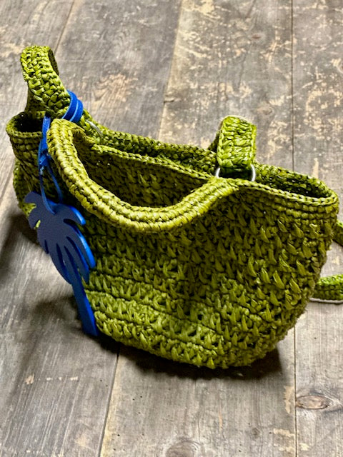 Mini sac en raphia kaki Madagascar - Limaïa