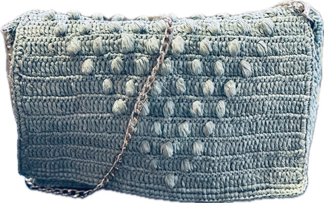 Sac en raphia vert d’eau Madagascar - Limaïa