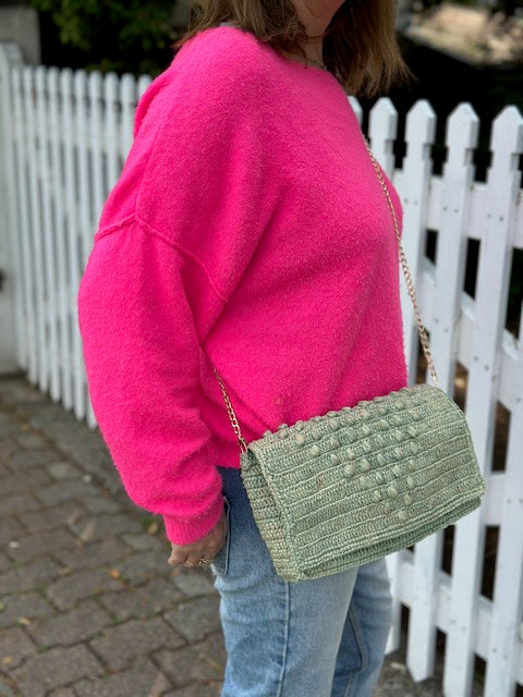 Sac en raphia vert d’eau Madagascar - Limaïa