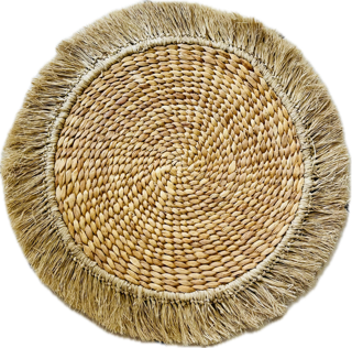 Set de table rond en jonc de mer - Bali