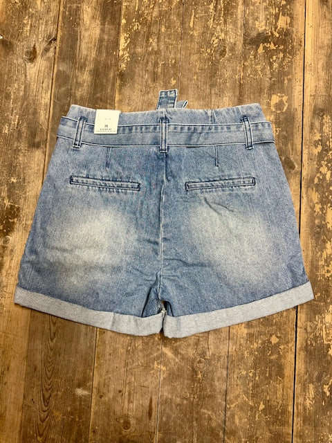 Short en jean à noeud