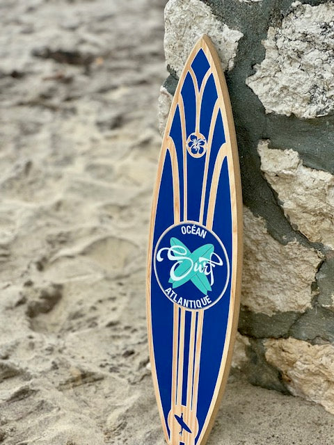 Planche de Surf Déco Illustrée - Océan Atlantique T M