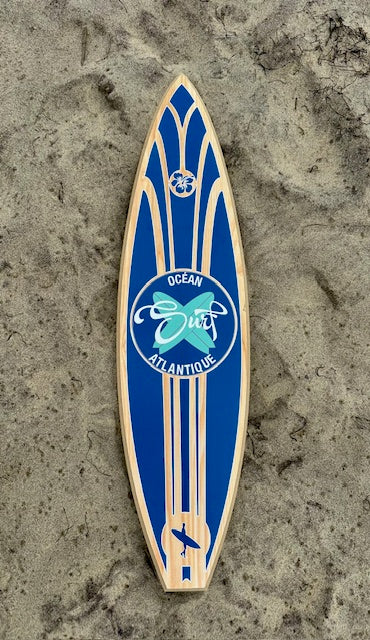 Planche de Surf Déco illustrée - Océan Atlantique T S