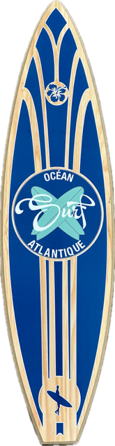 Planche de Surf Déco illustrée - Océan Atlantique T S
