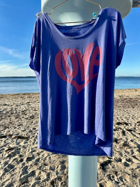 Tee-shirt violet Love - One TEE