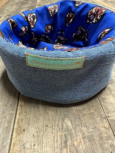 Vide poche en jean recyclé