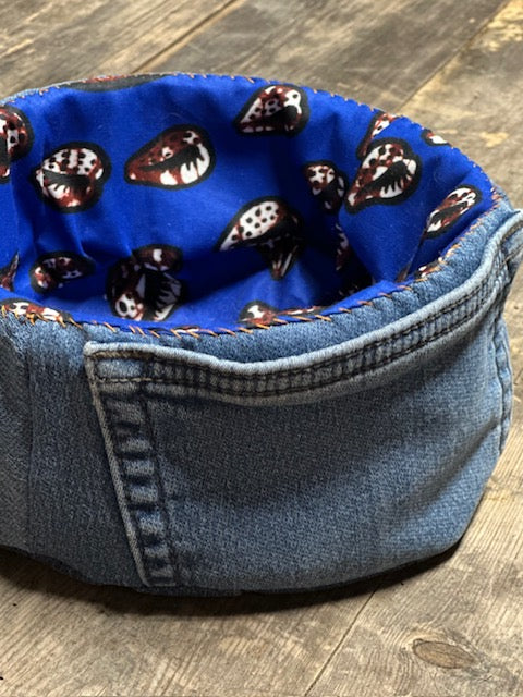 Vide poche en jean recyclé