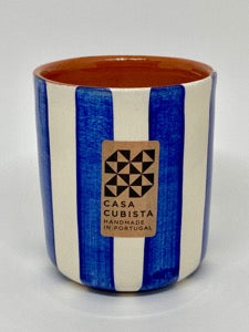 Bougie artisanale fleur d’oranger & épices - Tasse bleue