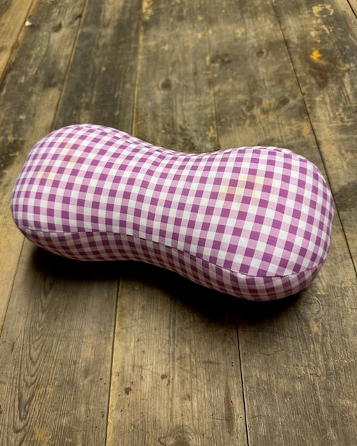 Coussin de nuque vichy mauve