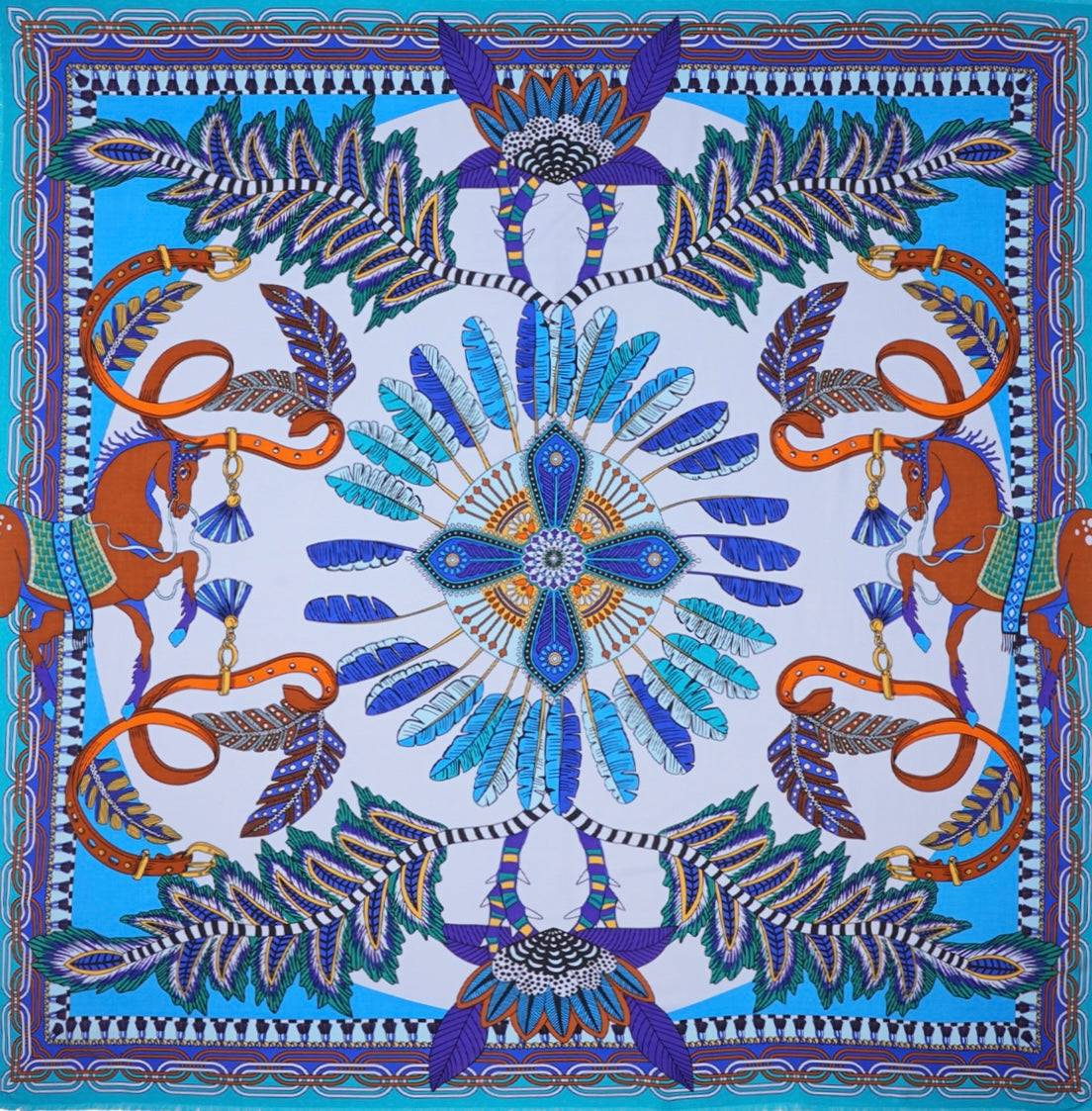 Étole Pony bleu - Wild