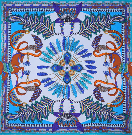 Étole Pony bleu - Wild