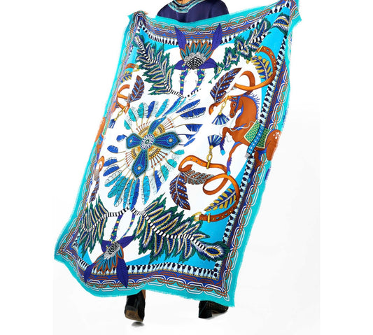 Étole Pony bleu - Wild