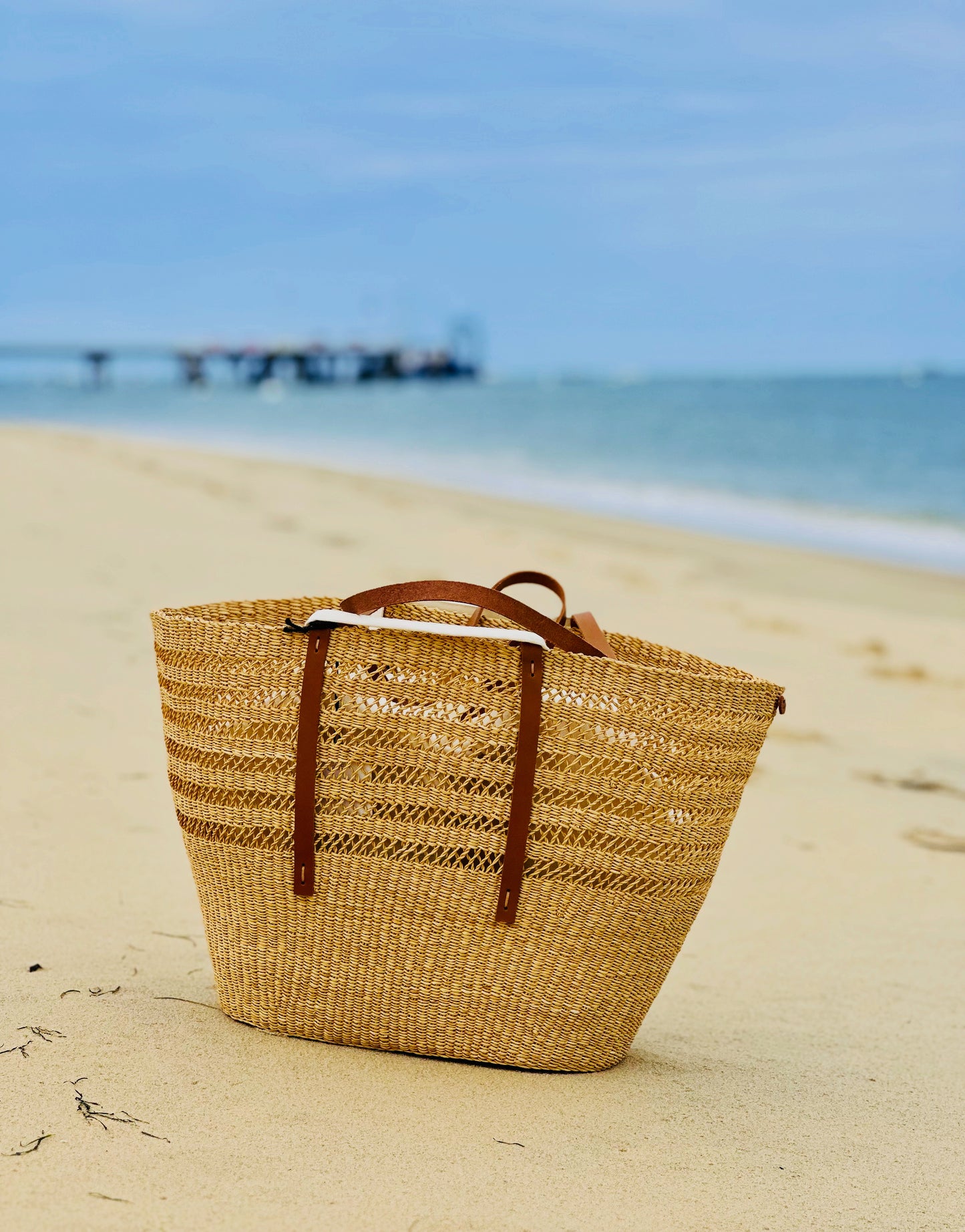 Panier artisanal en herbe à éléphant - Muun